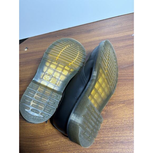 Dr. Doc Martens Leather Oxford Shoes Men’s Size 7 Women’s 8 Black Lace Up - Picture 7 of 8